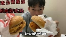 小伙试吃国产汉堡视频